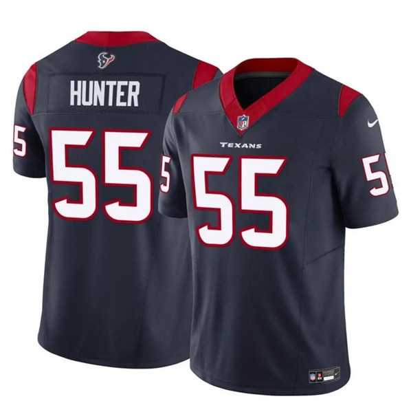 Youth Houston Texans #55 Danielle Hunter Navy 2024 F.U.S.E Vapor Untouchable Limited Stitched Jersey Dzhi